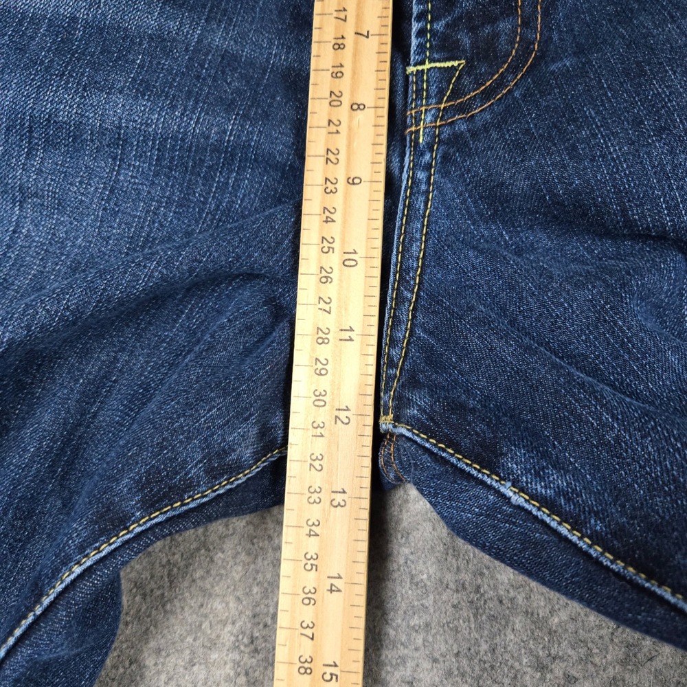 Lucky Brand 361 Vintage Straight Mens 42x32 Blue Denim Jeans Classic Workwear - Picture 10 of 13